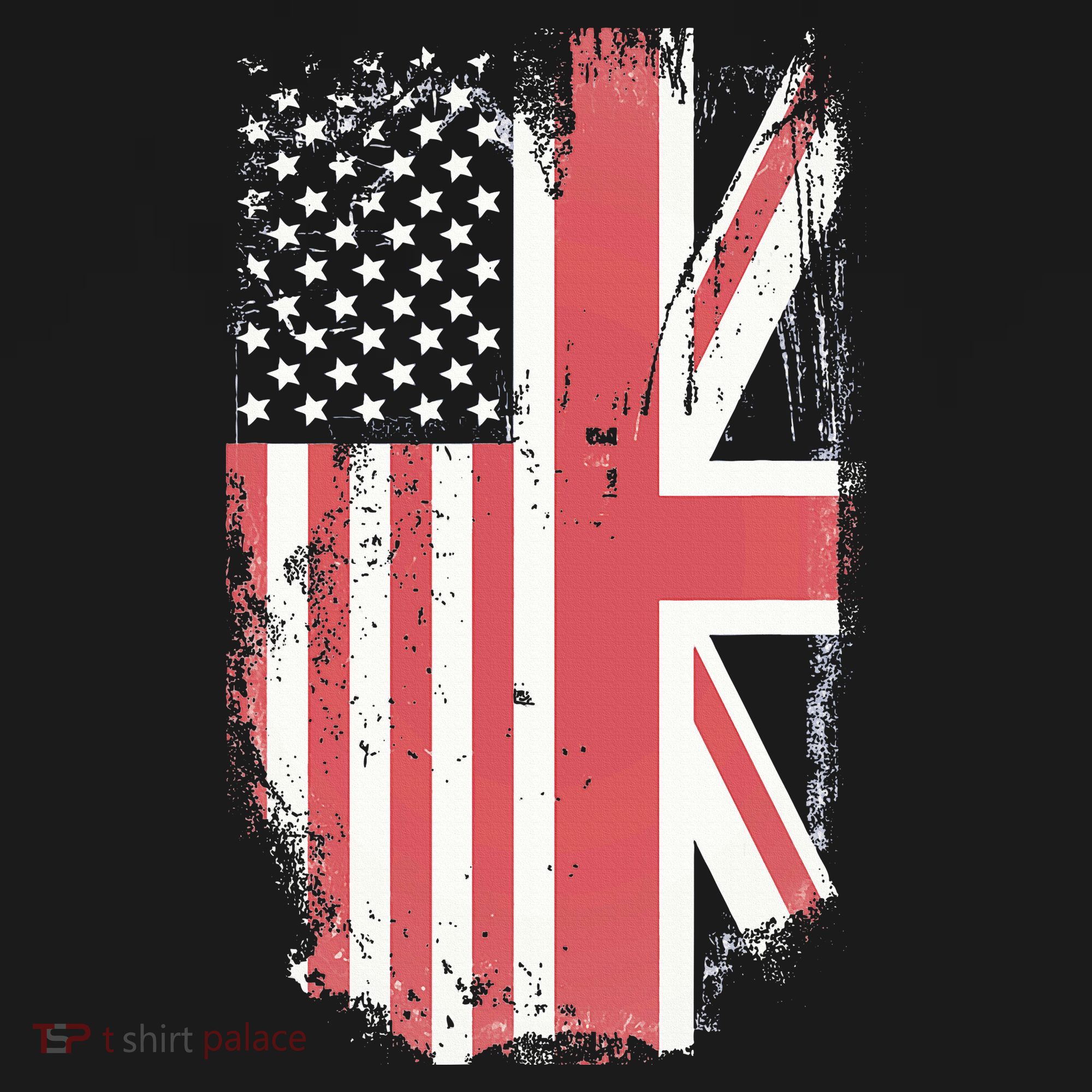 American Flag & British Flag Usa Uk Stars Stripes Union Jack Toddler Hoodie