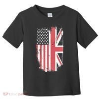American Flag & British Flag Usa Uk Stars Stripes Union Jack Toddler T-Shirt thumb 0