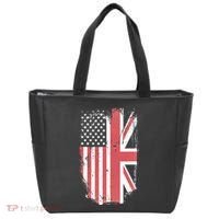 American Flag & British Flag Usa Uk Stars Stripes Union Jack Tote Bag thumb 0