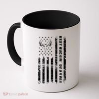 American Flag Best Buckin Dad Ever Gift Deer Hunter Gift Coffee Mug thumb 0