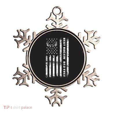 American Flag Best Buckin Dad Ever Gift Deer Hunter Gift Ornament