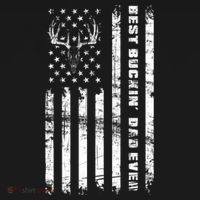 American Flag Best Buckin Dad Ever Gift Deer Hunter Gift Ornament thumb 1