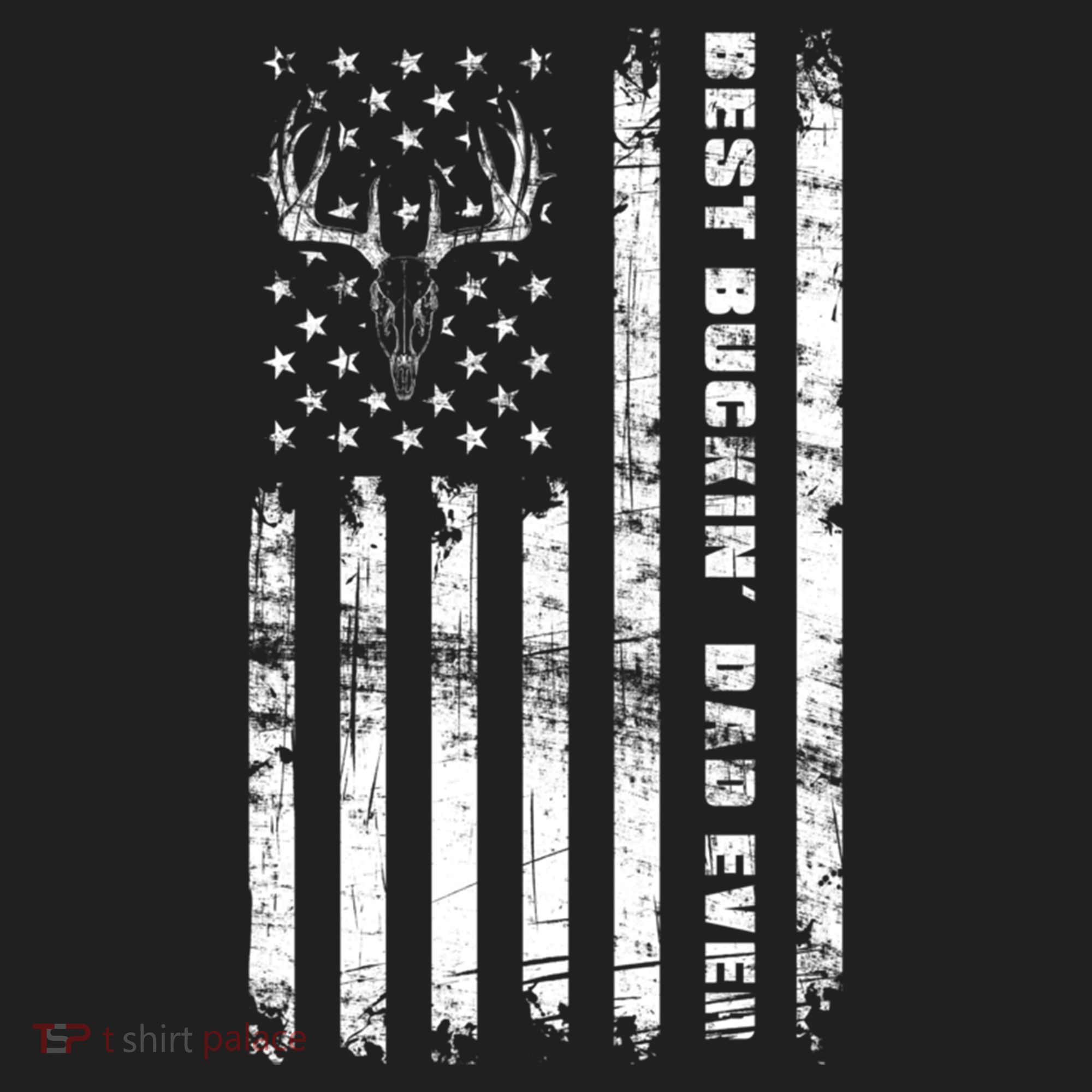 American Flag Best Buckin Dad Ever Gift Deer Hunter Gift Hat