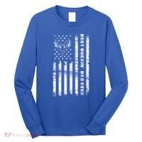 American Flag Best Buckin Dad Ever Gift Deer Hunter Gift Long Sleeve Shirt thumb 0
