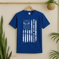 American Flag Best Buckin Dad Ever Gift Deer Hunter Gift T-Shirt thumb 2