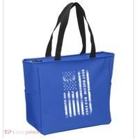 American Flag Best Buckin Dad Ever Gift Deer Hunter Gift Tote Bag thumb 2