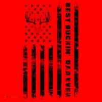 American Flag Best Buckin Dad Ever Gift Deer Hunter Gift Santa Hat thumb 1