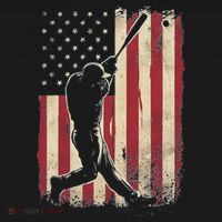 American Flag Baseball Player Gifts For Women Women's Hoodie thumb 2