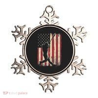 American Flag Baseball Player Gifts For Women Ornament thumb 0