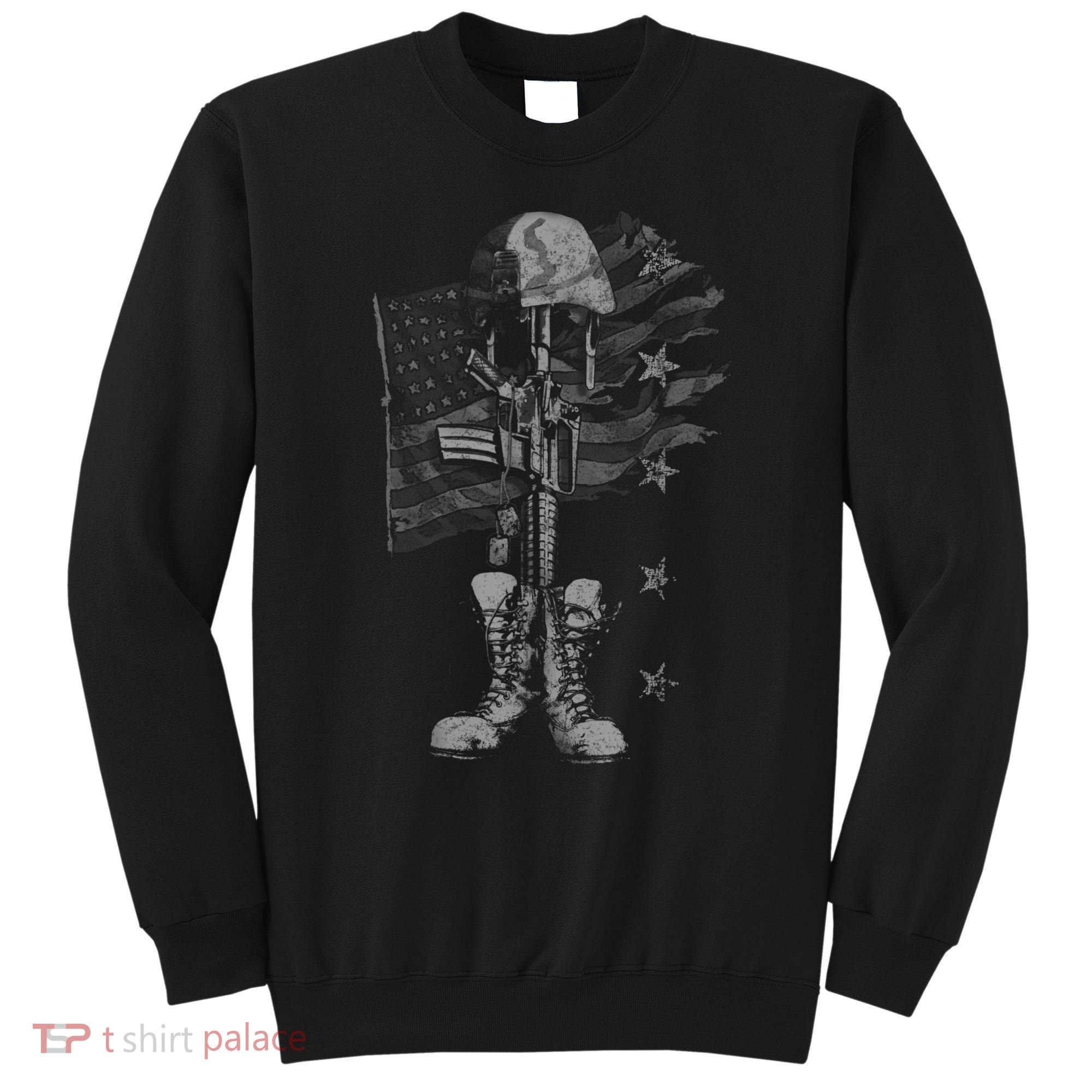 American Flag Battlefield Cross Sweatshirt