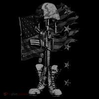 American Flag Battlefield Cross Women's Hoodie thumb 2