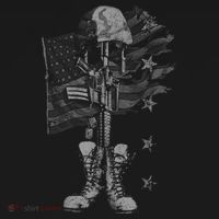 American Flag Battlefield Cross Kids Sweatshirt thumb 2