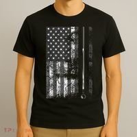 American Flag Billiard Stick Cute Table Game Funny USA T-Shirt thumb 3