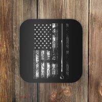 American Flag Billiard Stick Cute Table Game Funny USA Coaster thumb 0