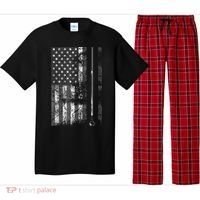 American Flag Billiard Stick Cute Table Game Funny USA Pajama Set thumb 0