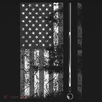 American Flag Billiard Stick Cute Table Game Funny USA Mousepad thumb 1