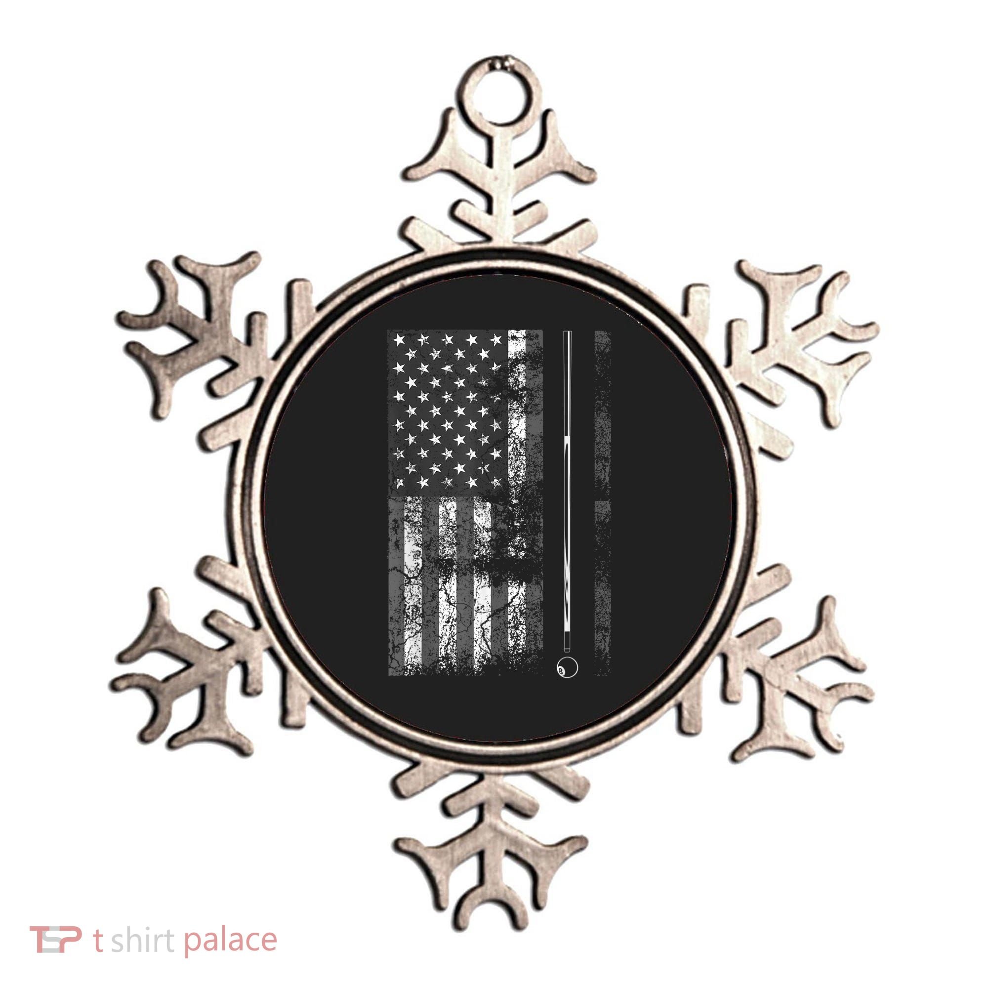 American Flag Billiard Stick Cute Table Game Funny USA Ornament