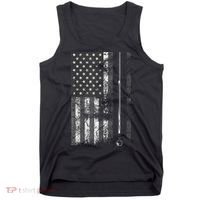 American Flag Billiard Stick Cute Table Game Funny USA Tank Top thumb 0