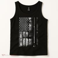 American Flag Billiard Stick Cute Table Game Funny USA Tank Top thumb 2
