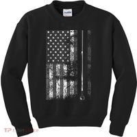 American Flag Billiard Stick Cute Table Game Funny USA Kids Sweatshirt thumb 0