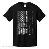 American Flag Billiard Stick Cute Table Game Funny USA Kids T-Shirt thumb 0