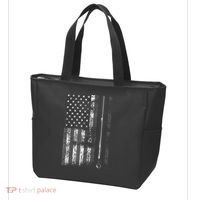American Flag Billiard Stick Cute Table Game Funny USA Tote Bag thumb 3