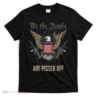 American Flag Bald Eagle We The People Are Pissed Off T-Shirt thumb 0