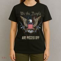 American Flag Bald Eagle We The People Are Pissed Off T-Shirt thumb 4