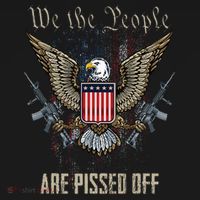 American Flag Bald Eagle We The People Are Pissed Off Women's Hoodie thumb 2