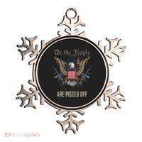American Flag Bald Eagle We The People Are Pissed Off Ornament thumb 0