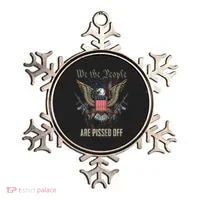American Flag Bald Eagle We The People Are Pissed Off Ornament thumb 0