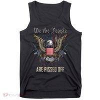 American Flag Bald Eagle We The People Are Pissed Off Tank Top thumb 0