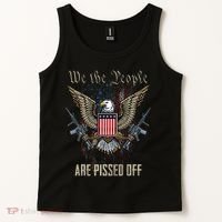 American Flag Bald Eagle We The People Are Pissed Off Tank Top thumb 2