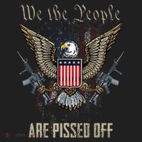American Flag Bald Eagle We The People Are Pissed Off Golf Towel thumb 3