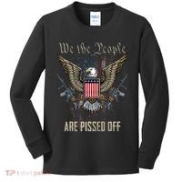 American Flag Bald Eagle We The People Are Pissed Off Kids Long Sleeve Shirt thumb 0