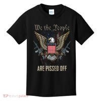 American Flag Bald Eagle We The People Are Pissed Off Kids T-Shirt thumb 0