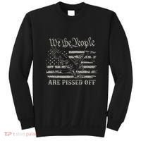 American Flag Bald Eagle We The People Are Pissed Off Sweatshirt thumb 0
