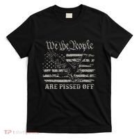 American Flag Bald Eagle We The People Are Pissed Off T-Shirt thumb 0