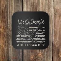 American Flag Bald Eagle We The People Are Pissed Off Coaster thumb 0