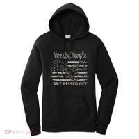 American Flag Bald Eagle We The People Are Pissed Off Women's Hoodie thumb 0