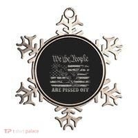 American Flag Bald Eagle We The People Are Pissed Off Ornament thumb 0
