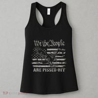 American Flag Bald Eagle We The People Are Pissed Off Women's Tank Top thumb 3