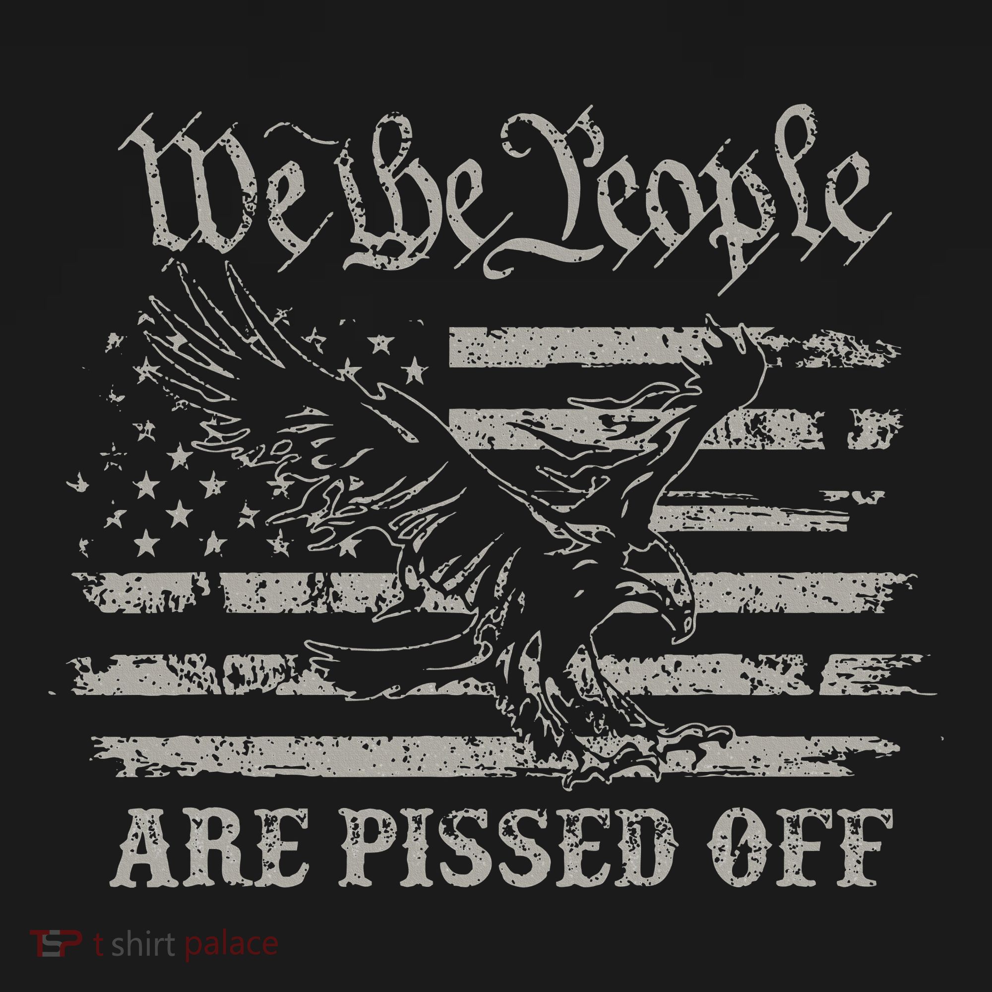American Flag Bald Eagle We The People Are Pissed Off Women's Tank Top