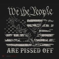 American Flag Bald Eagle We The People Are Pissed Off Baby Bodysuit thumb 2