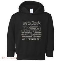 American Flag Bald Eagle We The People Are Pissed Off Toddler Hoodie thumb 0