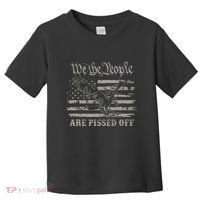 American Flag Bald Eagle We The People Are Pissed Off Toddler T-Shirt thumb 0
