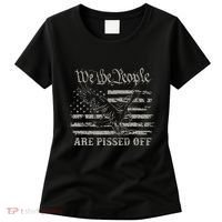 American Flag Bald Eagle We The People Are Pissed Off Women's T-Shirt thumb 0