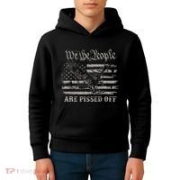 American Flag Bald Eagle We The People Are Pissed Off Kids Hoodie thumb 4