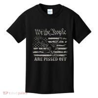 American Flag Bald Eagle We The People Are Pissed Off Kids T-Shirt thumb 0