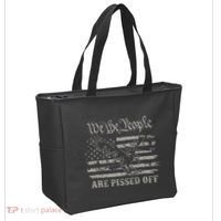 American Flag Bald Eagle We The People Are Pissed Off Tote Bag thumb 2